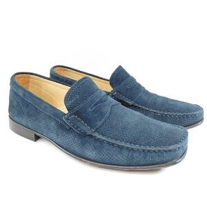 Massimo Matteo Men's Suede Shoes Blue Size 8.5